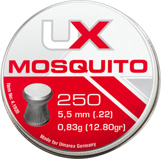 UX Mosquito Flachkopf Diabolo Klaiber 5,5 mm .22 Dose mit 250 Stück